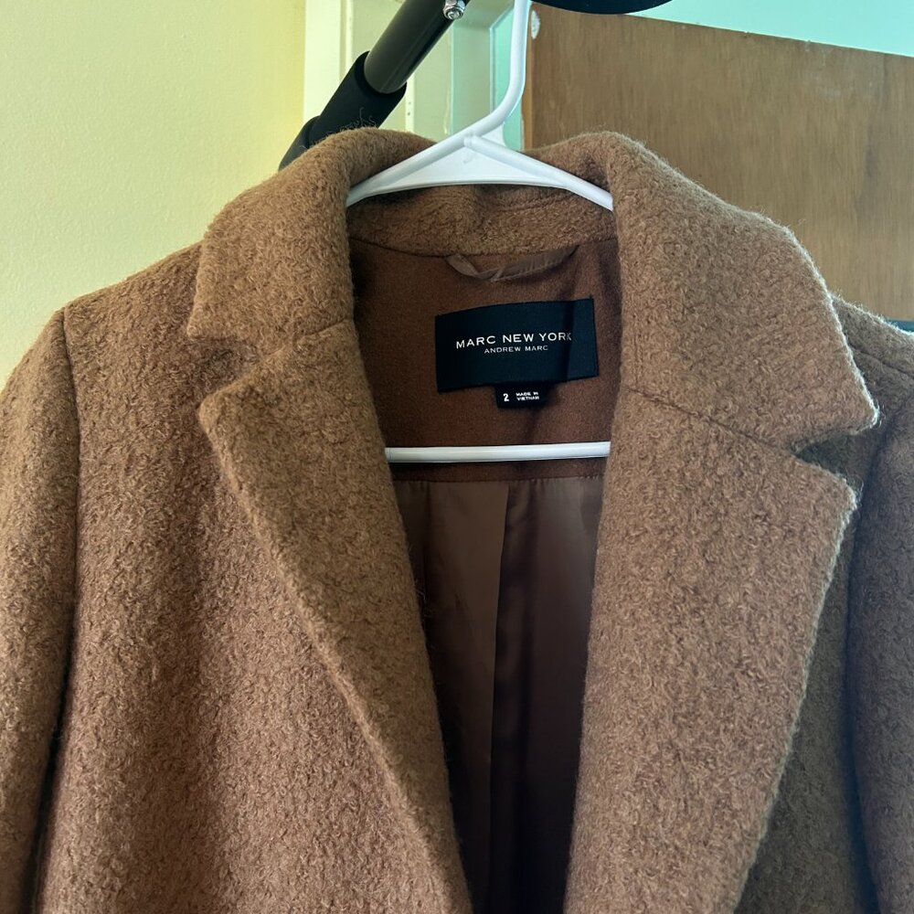 Marc New York By Andrew Marc Camel Fuzzy Teddy Lo… - image 4